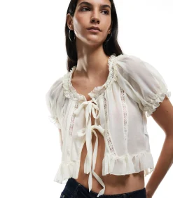Koton Crop Blouse white New