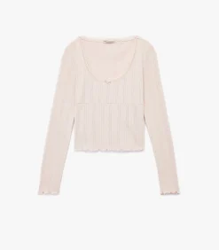 Koton Crop Pajama Top lilac Hot