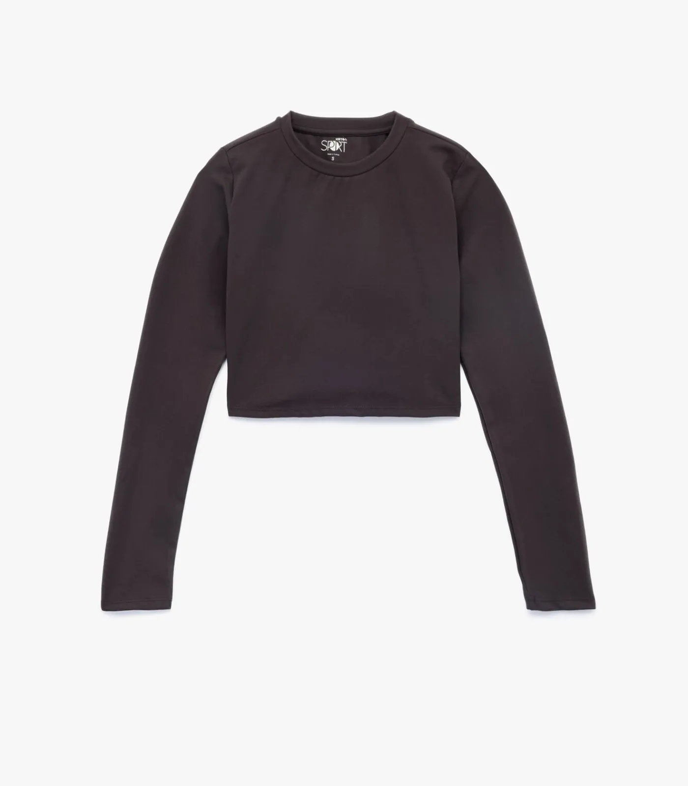 Koton Crop Sport T-Shirt brown Outlet