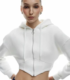 Koton Crop Sweatshirt white Best