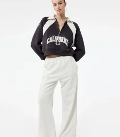 Koton Crop Sweatshirt antraciteGrey Online