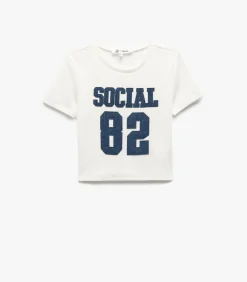 Koton Crop T-Shirt white Online
