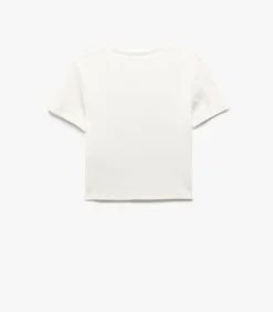 Koton Crop T-Shirt white Online
