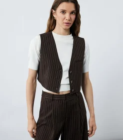 Koton Crop Vest brown Online