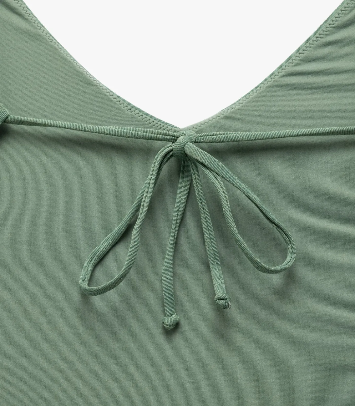 Koton Deep V-Neck Swimsuit green Outlet