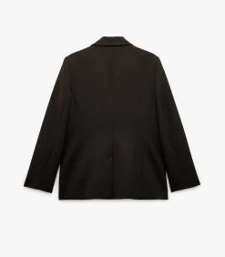 Koton Double Breasted Blazer Jacket brown Outlet