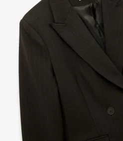Koton Double Breasted Blazer Jacket brown Outlet
