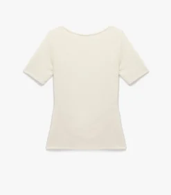 Koton Draped Detail T-Shirt white Online
