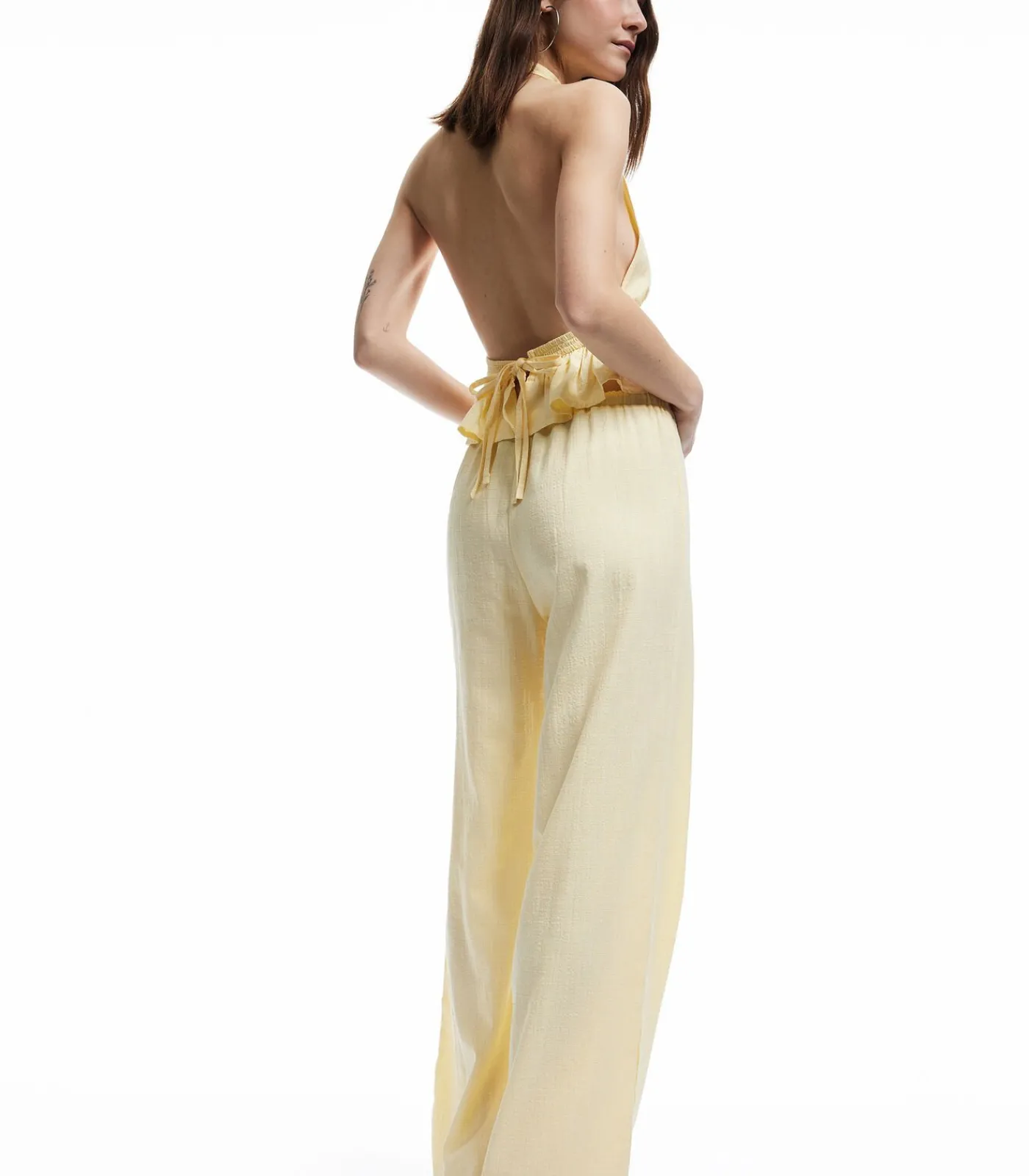 Koton Drawstring Pants yellow Sale