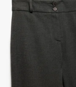 Koton Flared Suit Pants antraciteGrey Hot