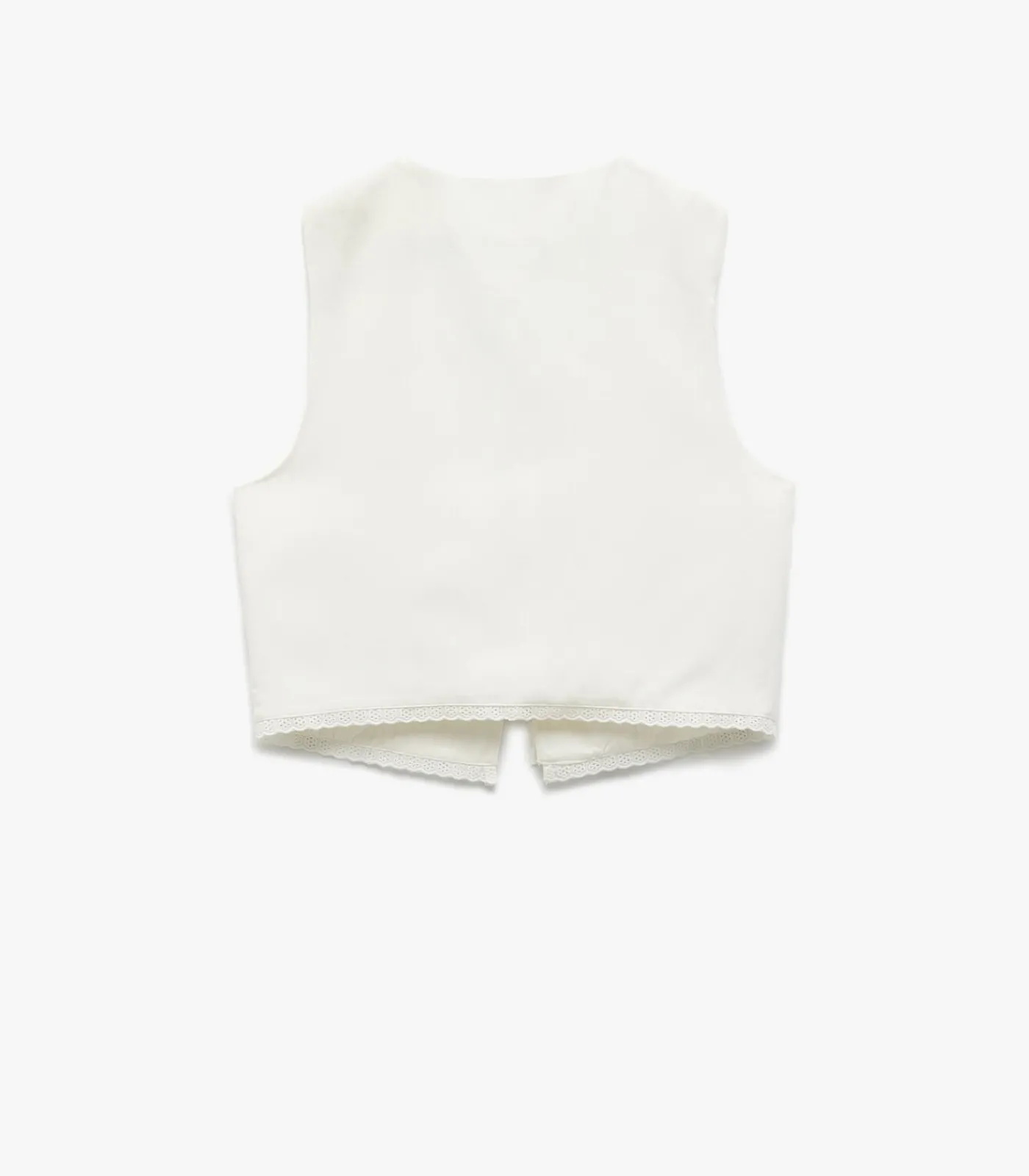 Koton Front Tie Detail Vest white Online