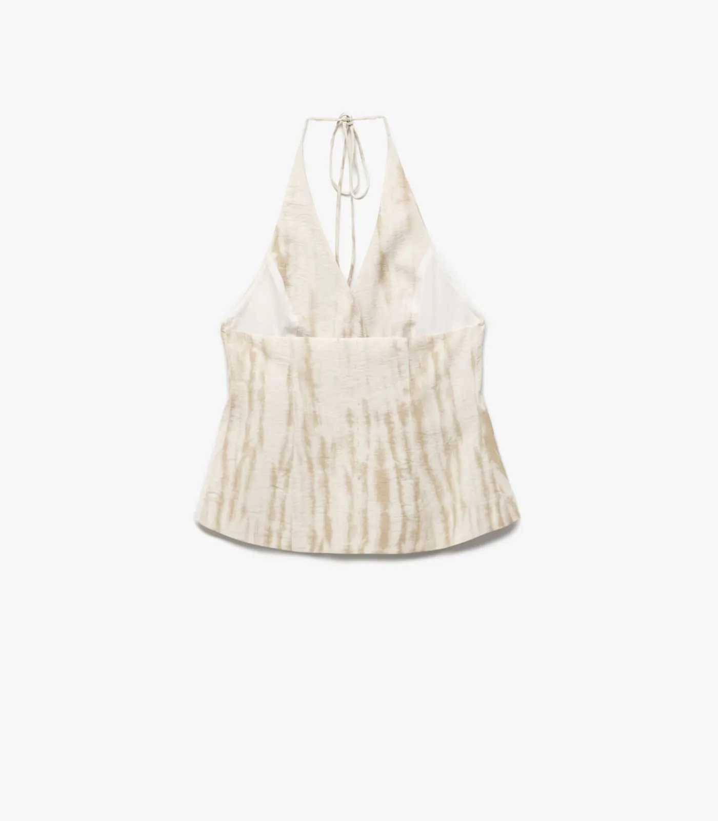 Koton Halter Neck Patterned Vest beige Sale