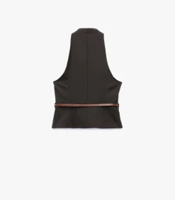 Koton Halter Neck Vest brown Hot