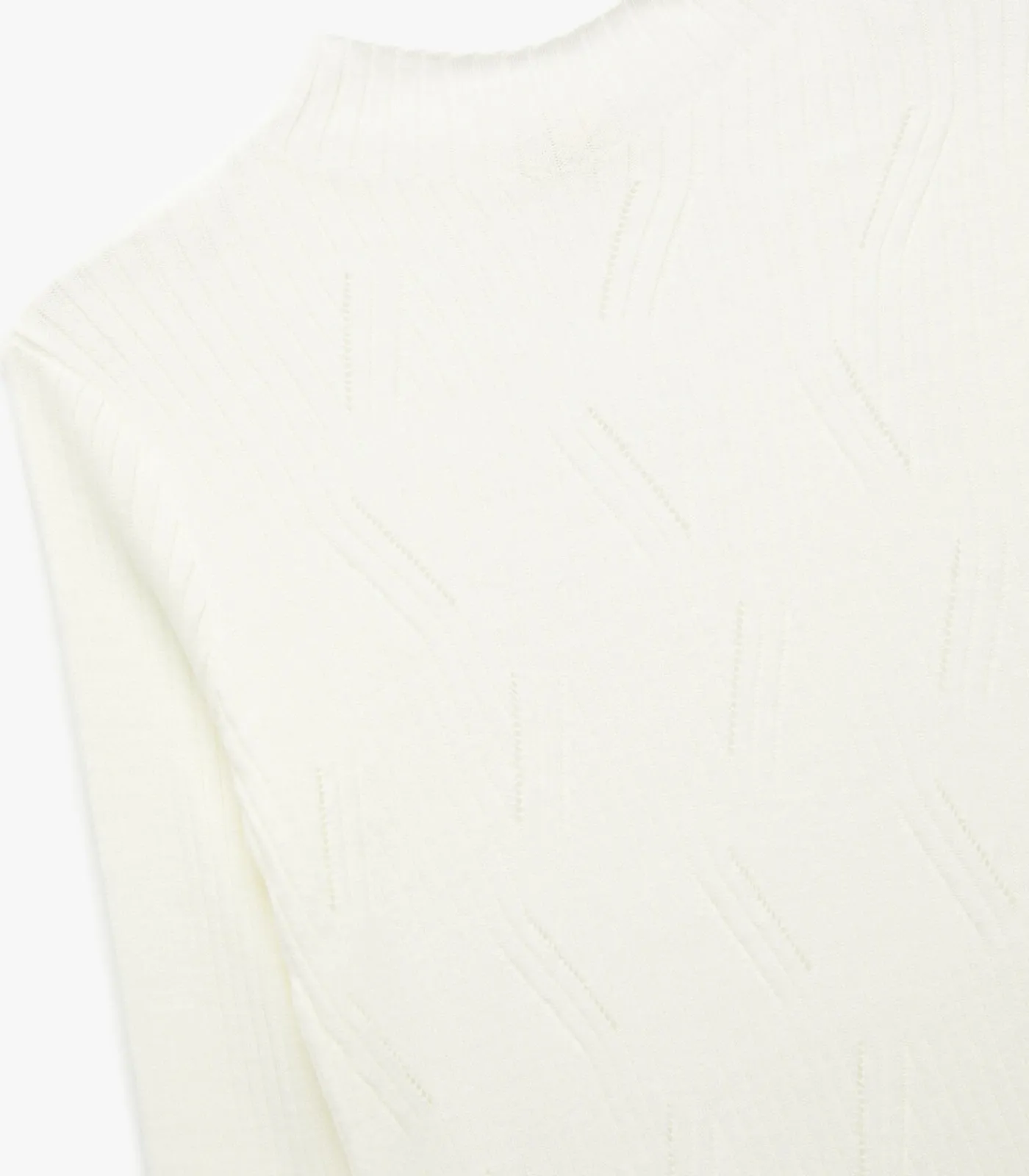 Koton High Neck Knit Sweater white Online