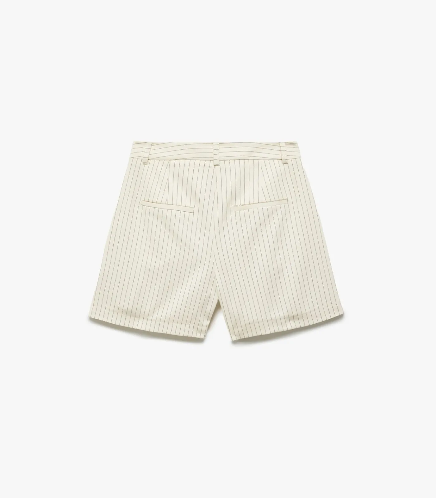 Koton High Rise Striped Shorts beige Online