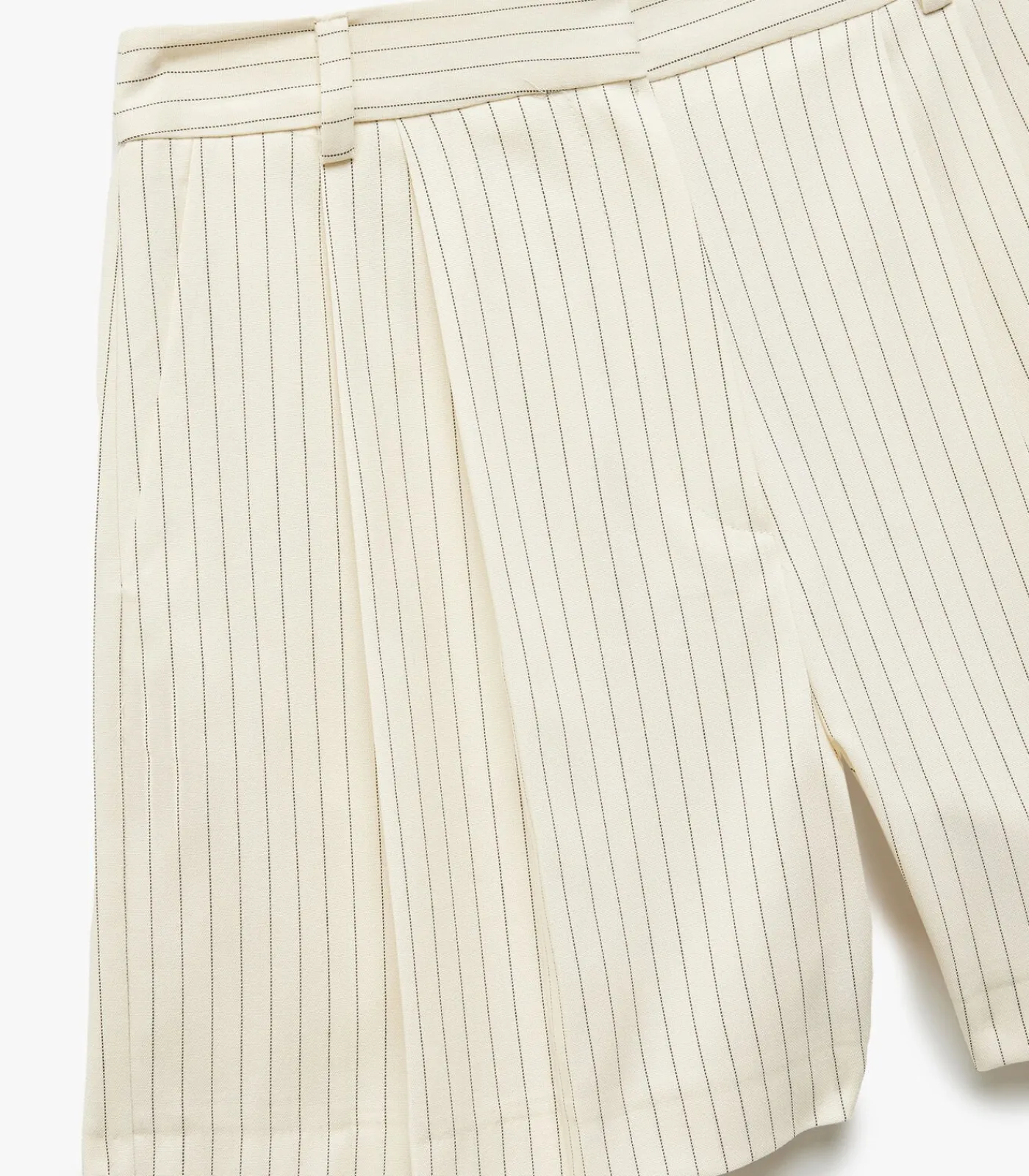 Koton High Rise Striped Shorts beige Online