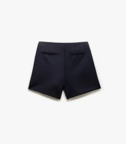 Koton High-Rise Mini Shorts navyBlue Discount