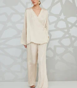 Koton High-Rise Pants beige Discount