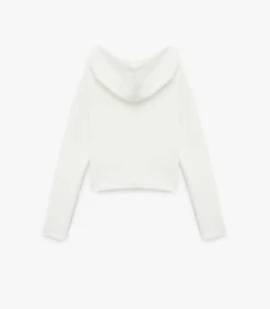 Koton Hooded Zippered Sweatshirt white Sale