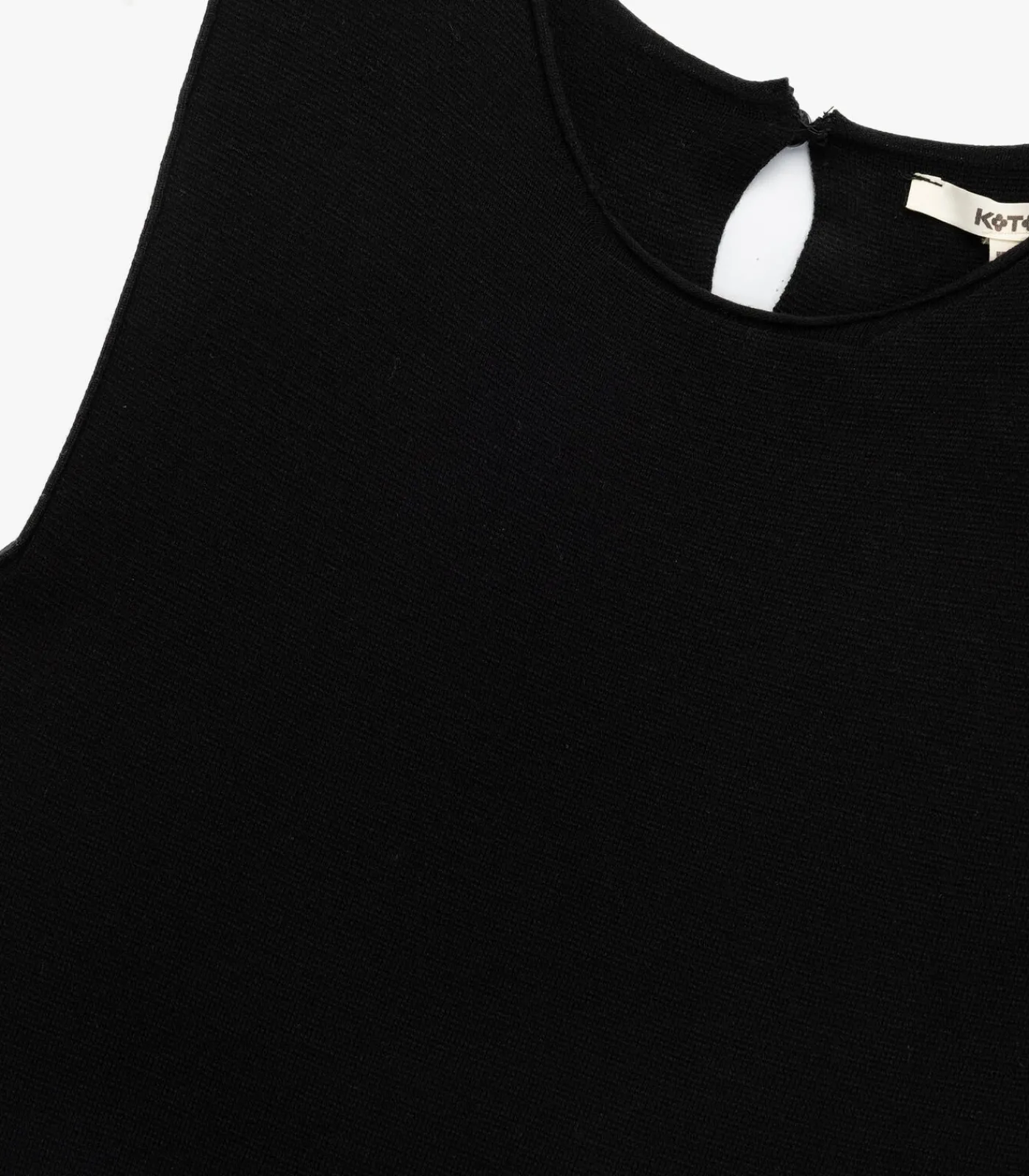 Koton Knit Mini Dress black Outlet