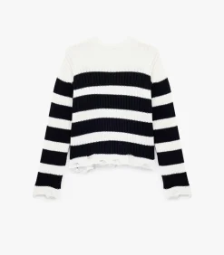 Koton Knit Sweater white Clearance