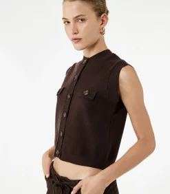 Koton Knit Vest brown Best