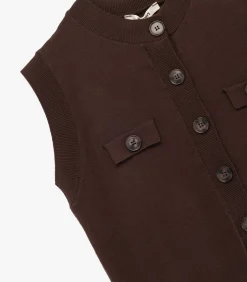 Koton Knit Vest brown Best