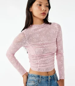 Koton Lace T-Shirt pink Sale