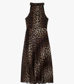 Koton Leopard Printed Dress beige Sale