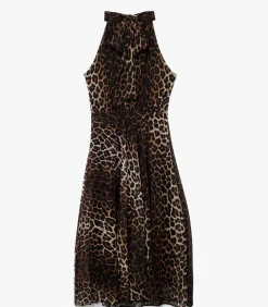 Koton Leopard Printed Dress beige Sale