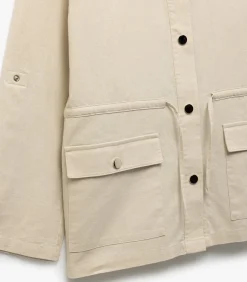 Koton Linen Jacket beige Discount