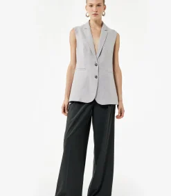 Koton Long Blazer Vest gray Best