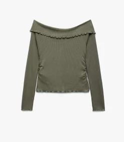 Koton Long Sleeve T-Shirt khaki