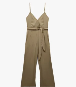 Koton Maxi Satin Jumpsuit green Hot