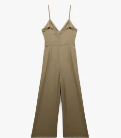 Koton Maxi Satin Jumpsuit green Hot