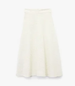 Koton Midi Flared Skirt white Outlet