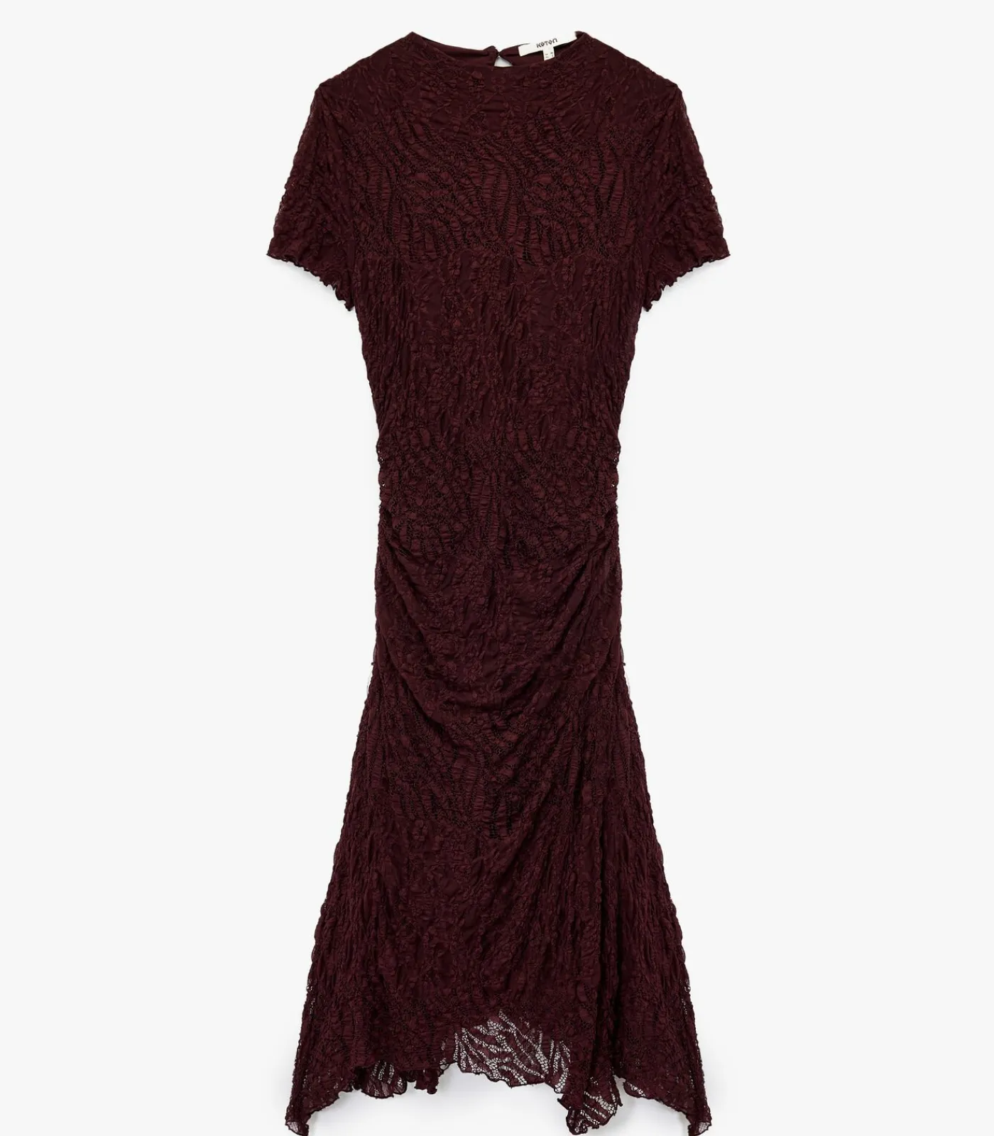 Koton Midi Lace Dress bordeaux Clearance