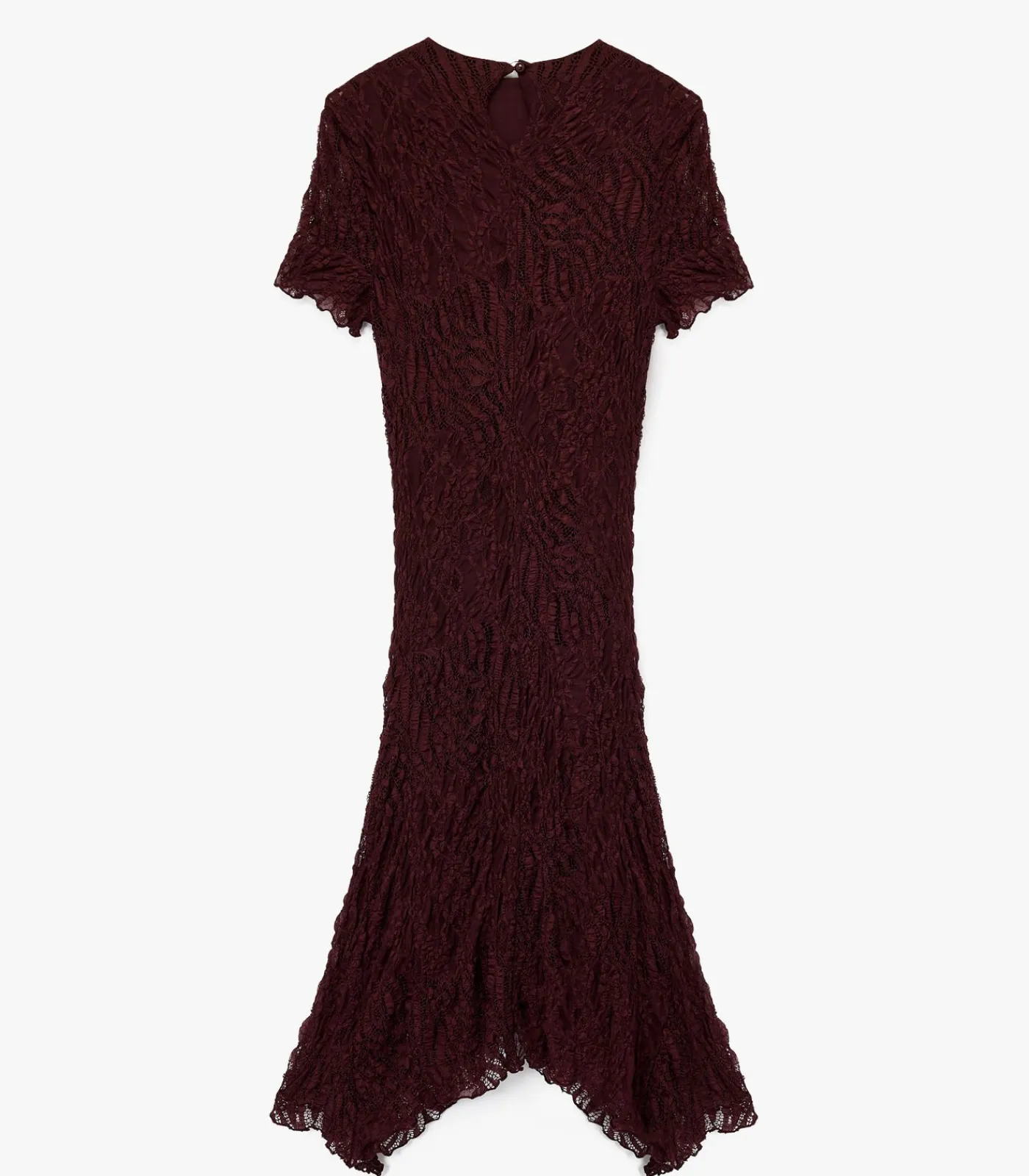 Koton Midi Lace Dress bordeaux Clearance