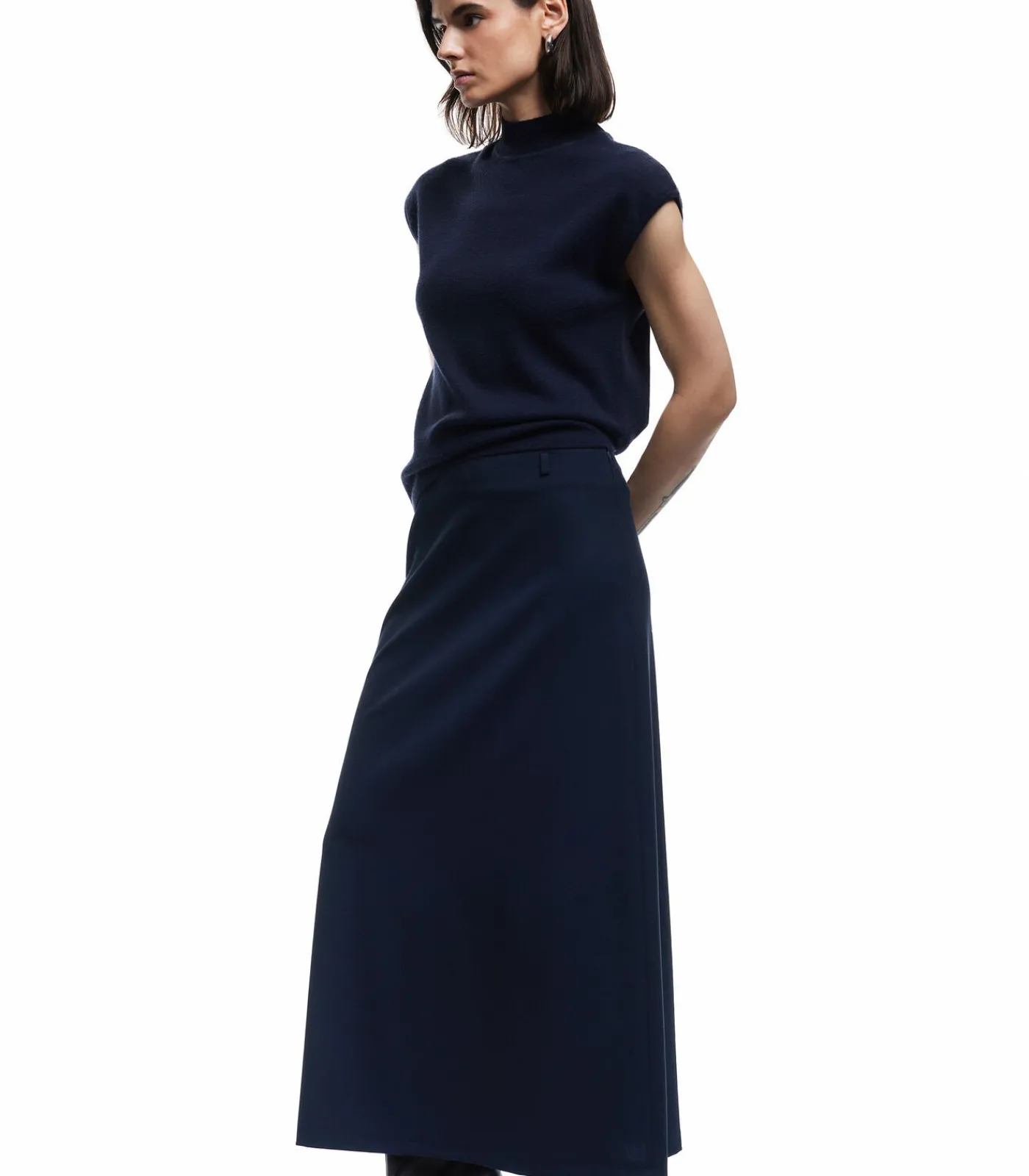Koton Midi Skirt darkGrey Discount