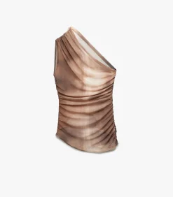 Koton One Shoulder Blouse brown Sale
