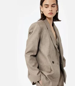Koton Oversize Blazer Jacket brown