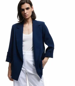 Koton Oversize Blazer Jacket navyBlue Hot