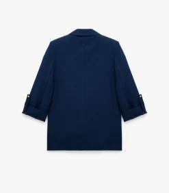 Koton Oversize Blazer Jacket navyBlue Hot