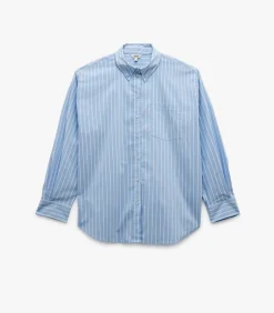 Koton Oversize Poplin Shirt blue Sale