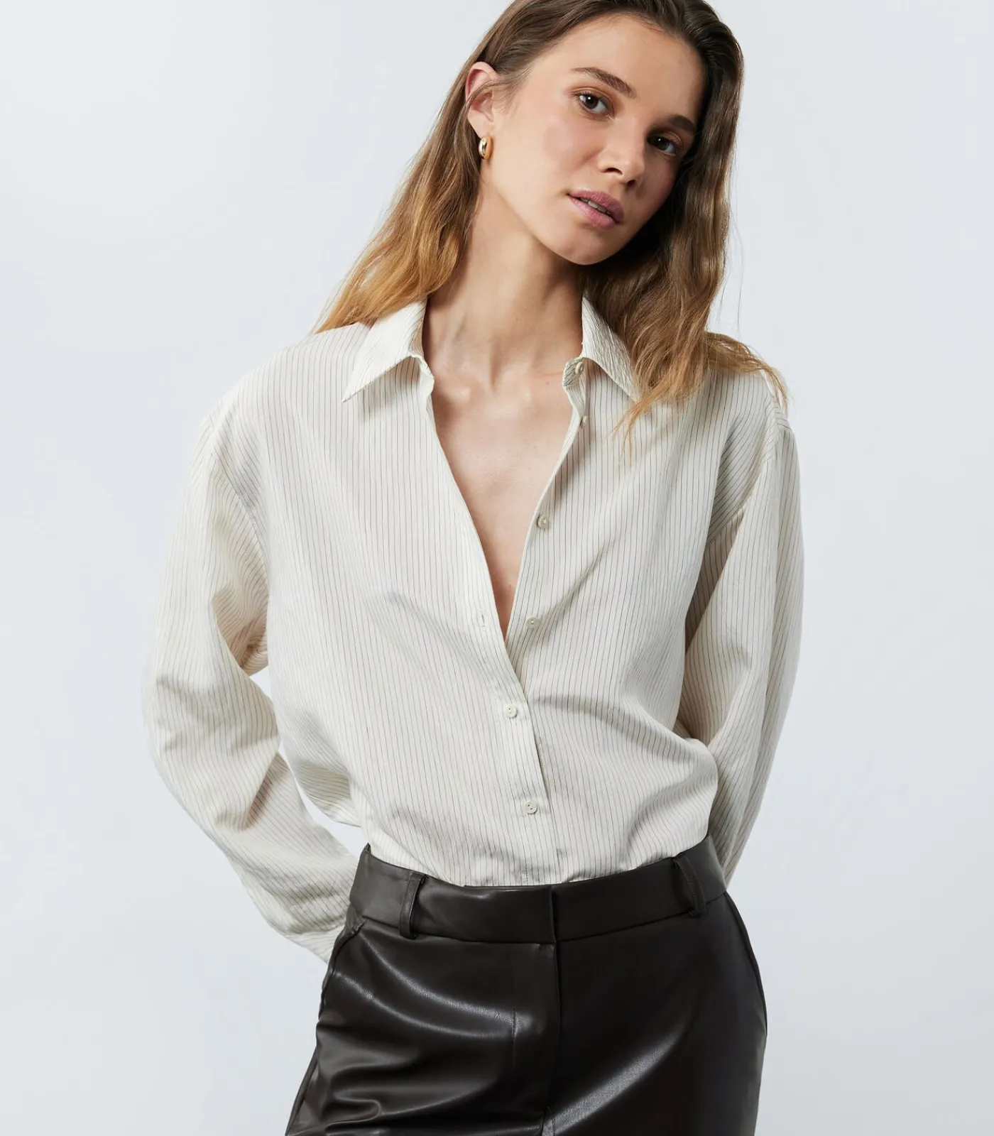 Koton Oversize Shirt beige Sale