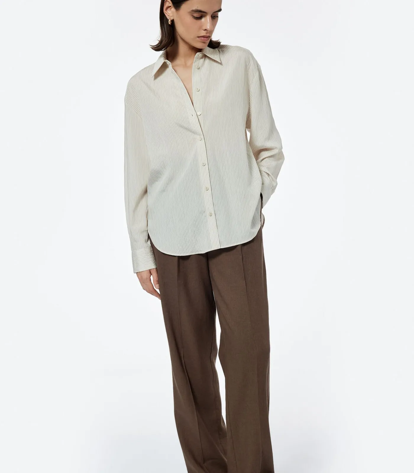 Koton Oversize Shirt beige Sale