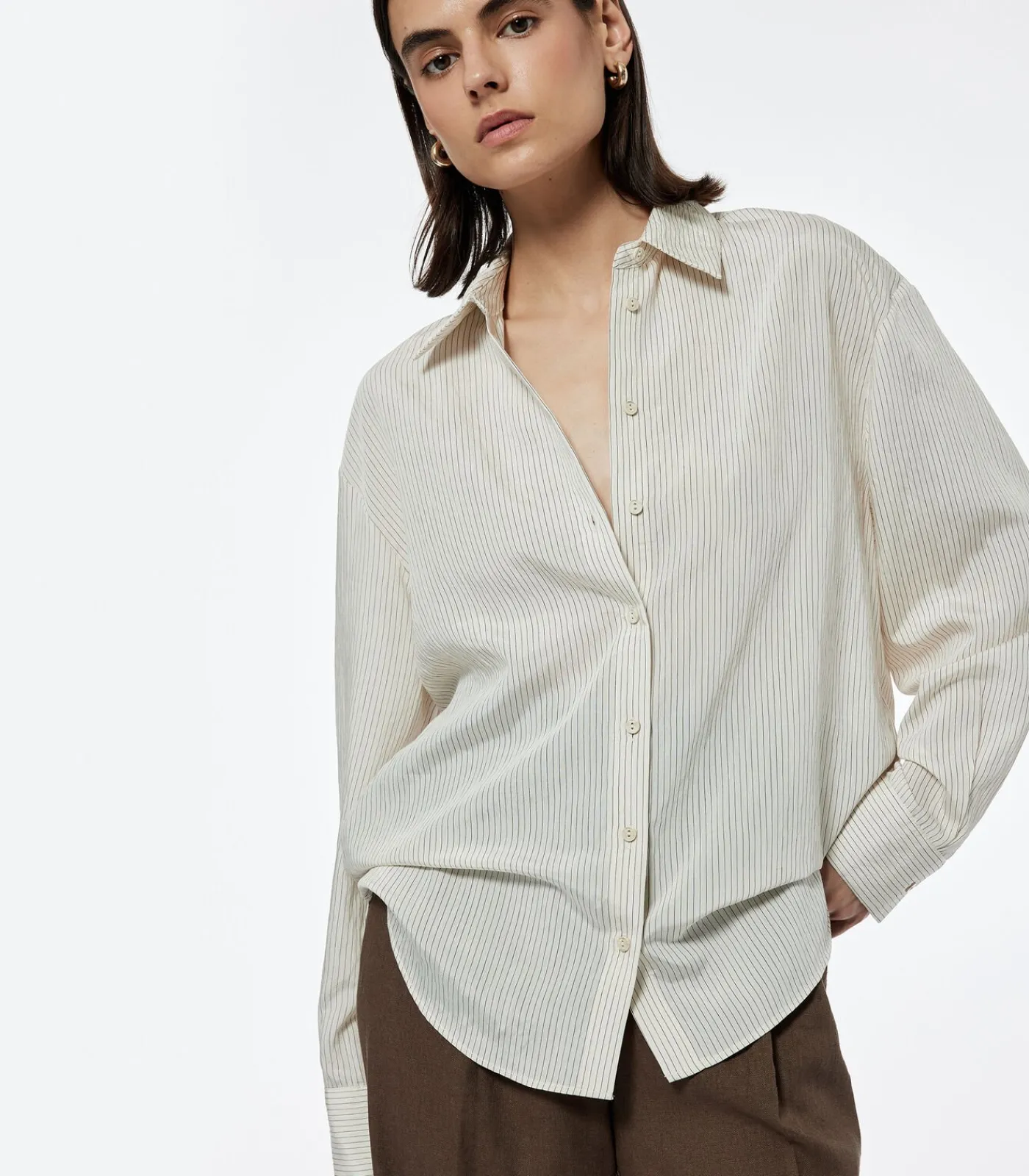 Koton Oversize Shirt beige Sale