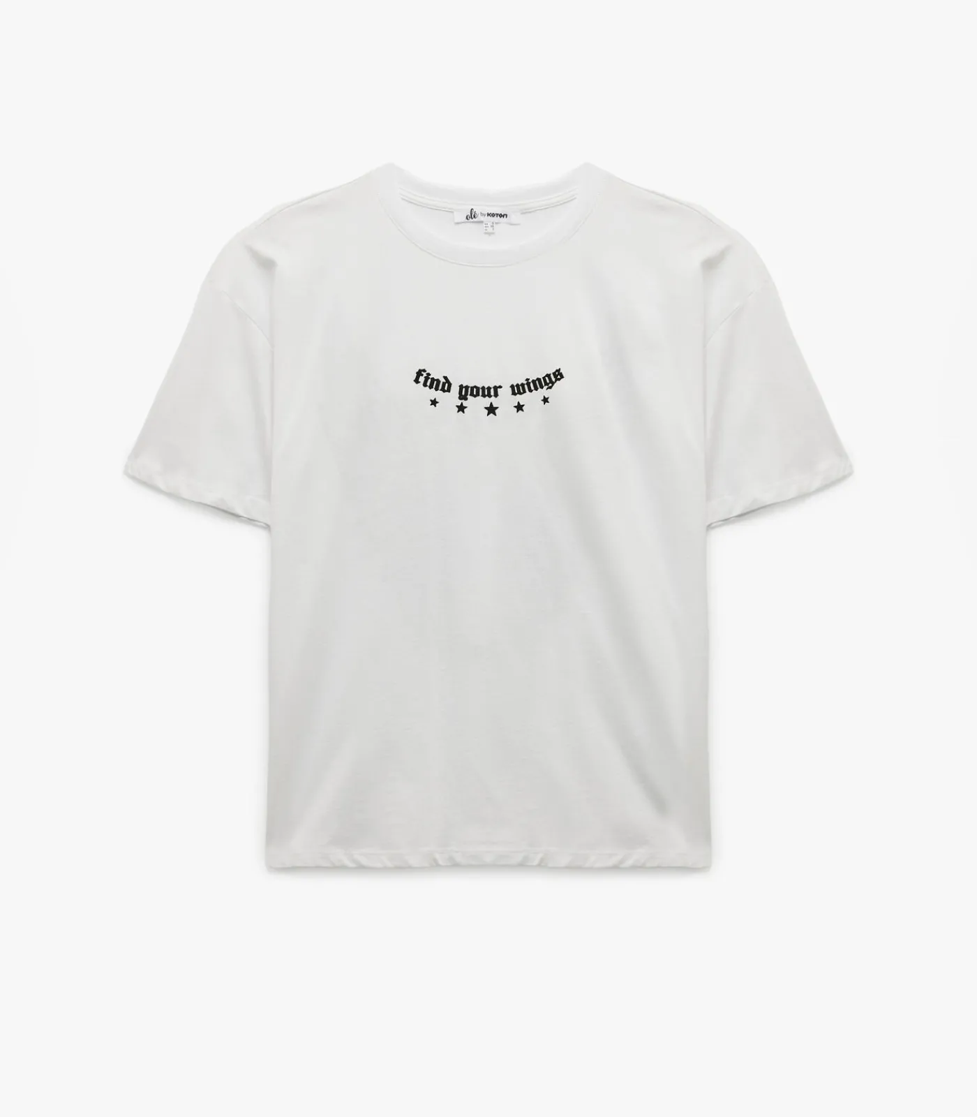 Koton Oversize T-Shirt white Outlet