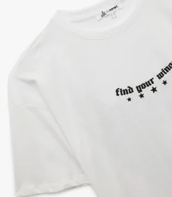 Koton Oversize T-Shirt white Outlet