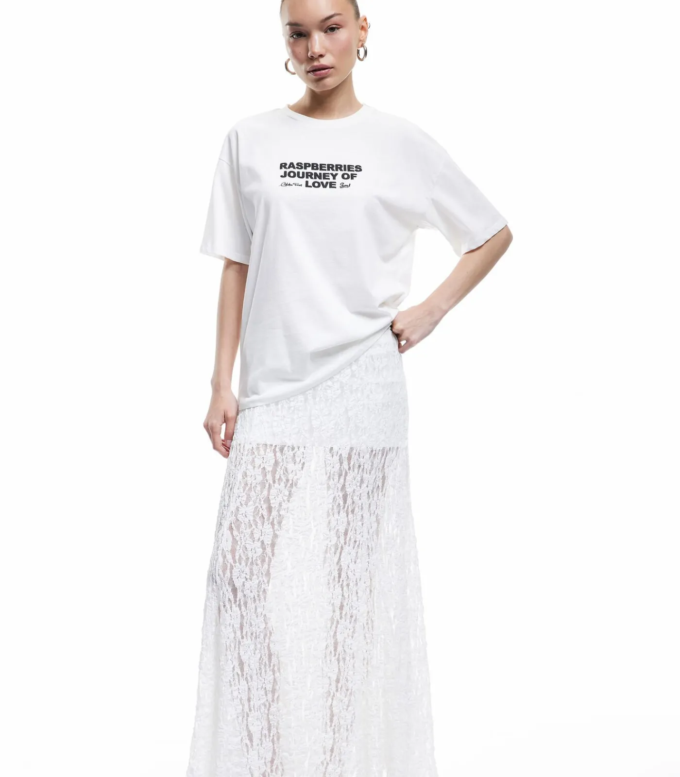 Koton Oversize T-Shirt white Hot